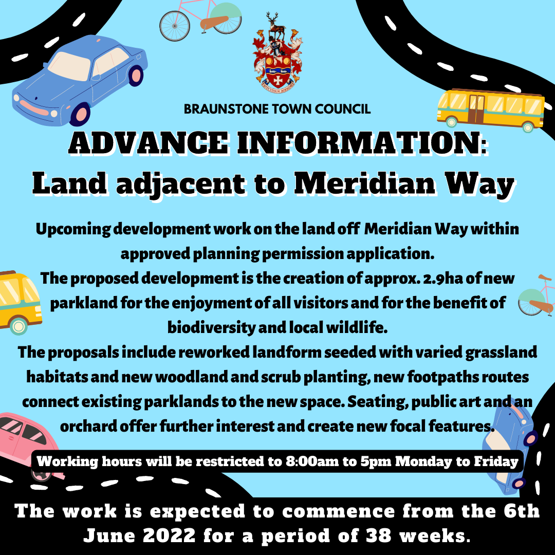 ADVANCE INFORMATION Land adjacent to Meridian Way