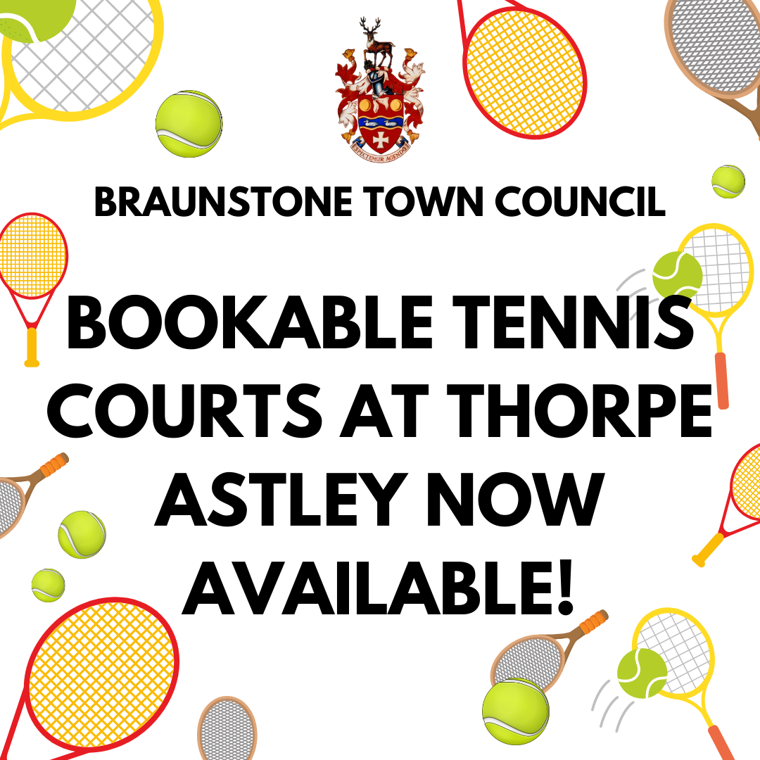 BOOKABLE TENNIS COURTS AT THORPE ASTLEY NOW AVAILABLE