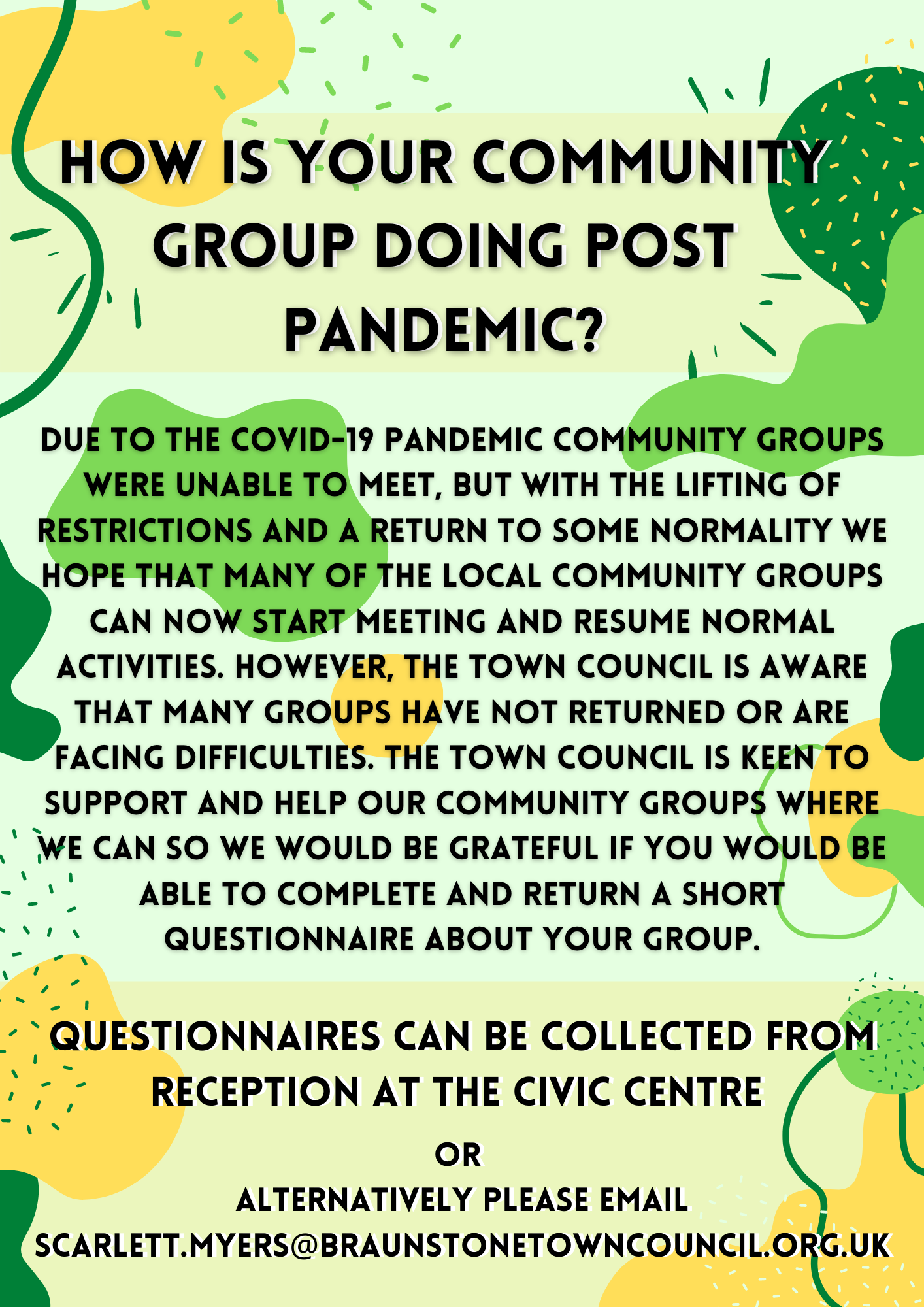 Community Group Post Pandemic Poster