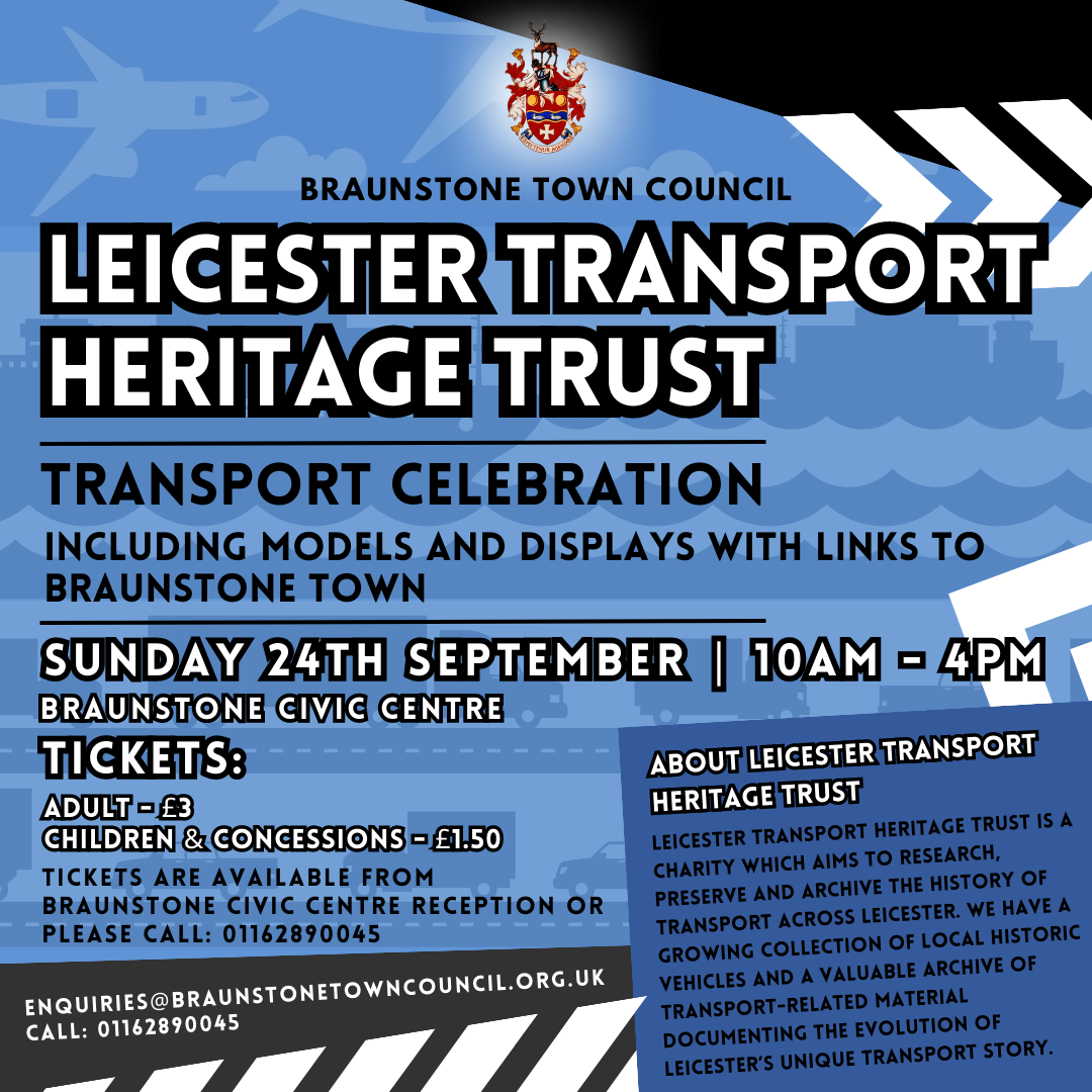 Leicester Transport Heritage Trust event poster 2023 2