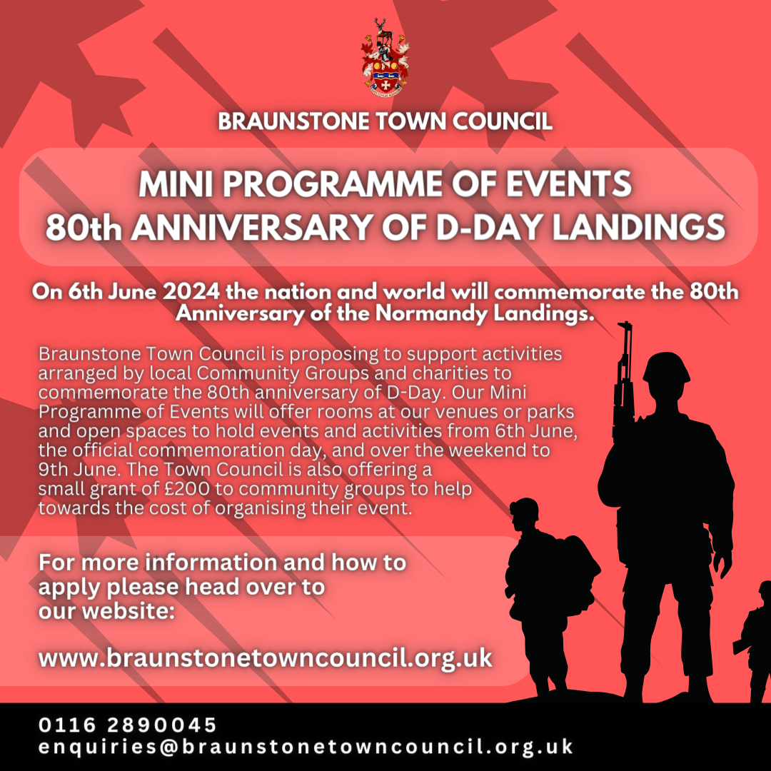 MINI PROGRAMME OF EVENTS FOR 80th ANNIVERSARY OF D DAY LANDINGS