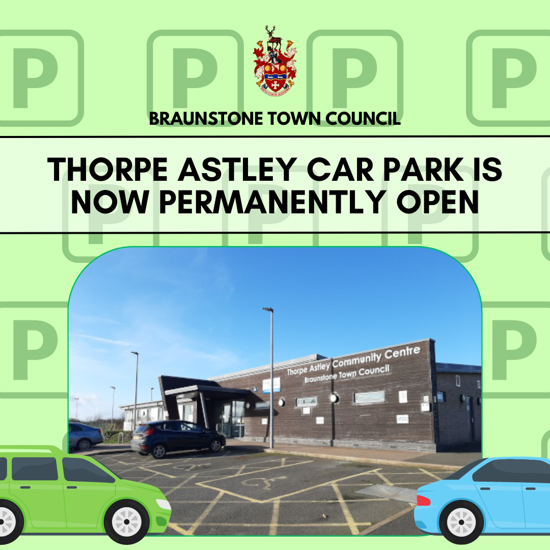 Thorpe Astley car park is now permanently open