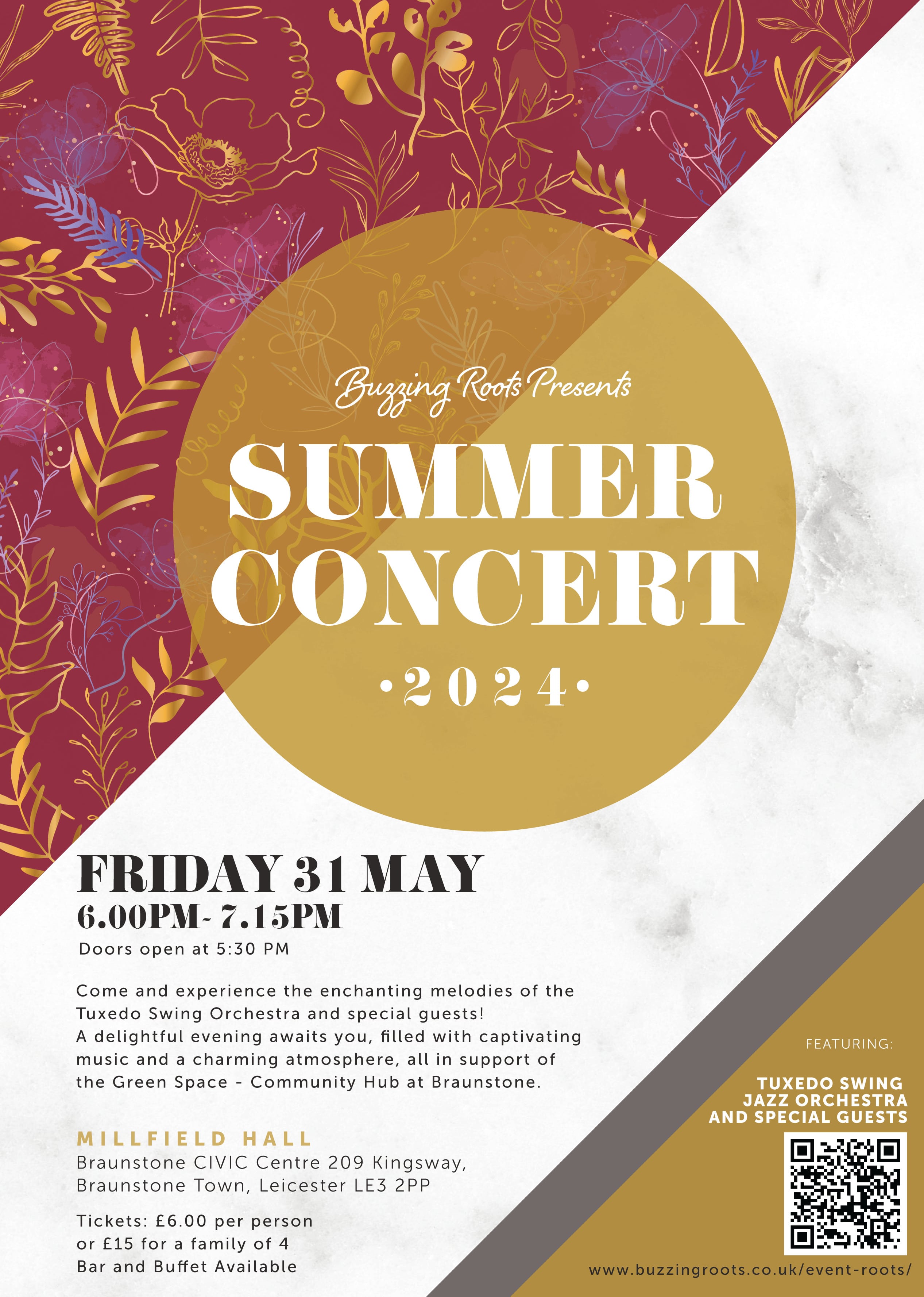 compressed Summer Concert Tuxedo and Special Guests 6pm 7.15pm Fri 31 May 1 min 1 min 1 min