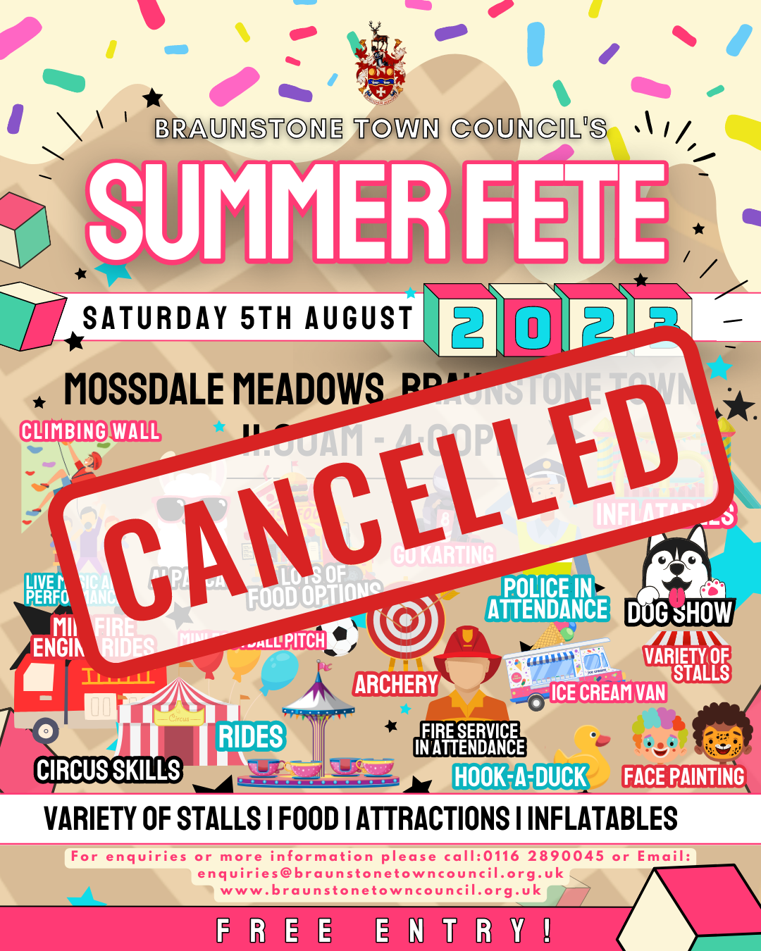 summer fete CANCELLED